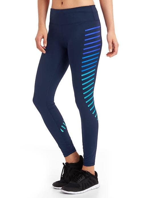Gap Women Gapfit Blackout Gfast Graphic Leggings - True Indigo