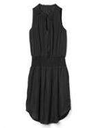 Gap Women Smocked Sleeveless Keyhole Dress - True Black