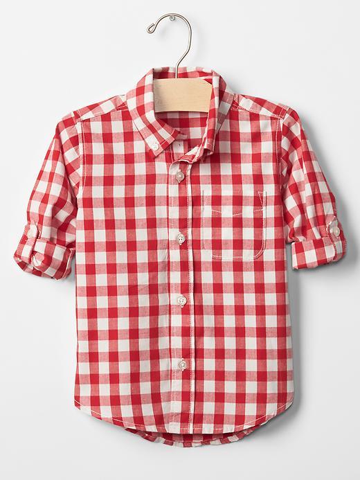 Gap Convertible Check Shirt - Holly Berry