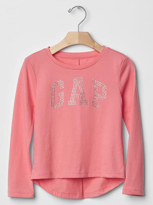 Gap Studded Logo Tee - Pink Heart