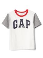Gap Logo Colorblock Short Sleeve Tee - New Off White
