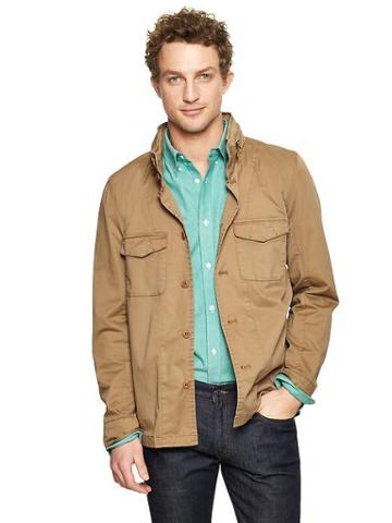 Gap Military Shirt Jacket - Mission Tan