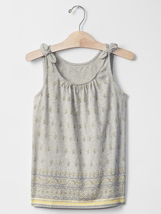 Gap Print Bow Shirred Tank - B05