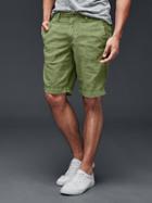 Gap Men Linen Cotton Everyday Shorts 10 - Olive