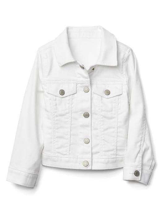 Gap Stretch Stain Resistant Denim Jacket - Snow White