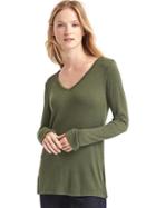 Gap Softspun Knit Slit Tunic - Black Moss