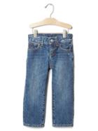 Gap Babygap + Pendleton Flannel Lined Straight Jeans - Light Wash