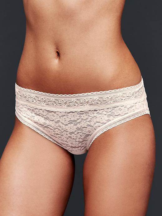 Gap Women Soft Lace Bikini - Light Pink
