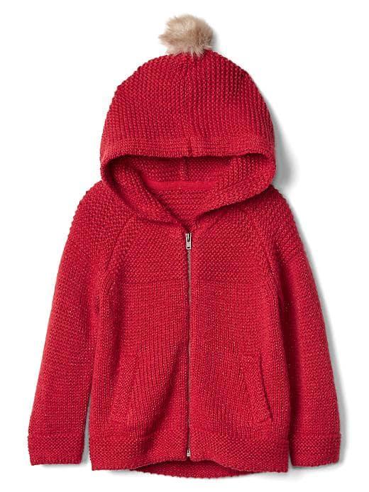 Gap Garter Zip Hoodie - Modern Red