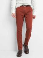 Gap Men Vintage Wash Skinny Fit Khakis Stretch - Red Hawk