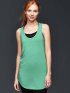 Gap Women Long Modal Tank - Fresh Green