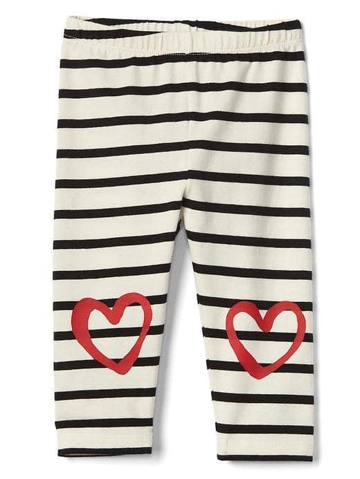 Gap Love Print Stretch Jersey Leggings - True Black