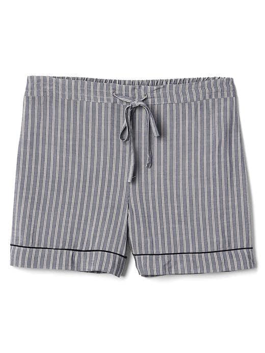 Gap Women Dreamwell Print Shorts - Gray Stripe