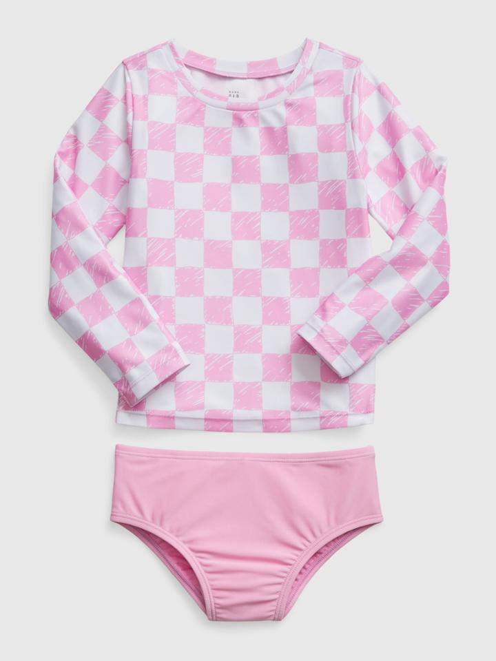 Toddler Recycled Rash Guard Swim Two-piece