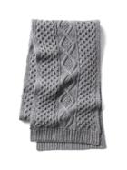 Gap Men Merino Cable Knit Scarf - New Heather Grey