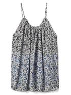 Gap Women Print Tank - Navy Print