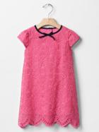 Gap Ribbon Crochet Shift Dress - Pink 243