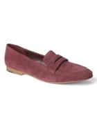 Gap Women Soft Leather Loafer - Bordeaux Red