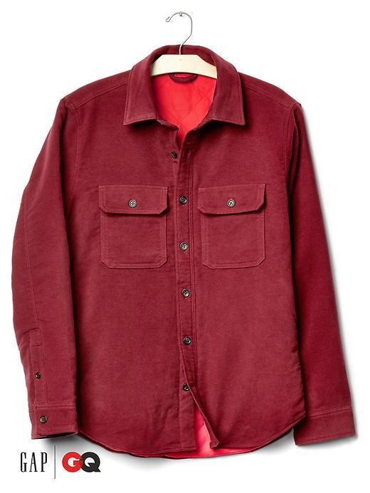 Gap Men X Gq Steven Alan Moleskin Shirt Jacket - Dark Claret