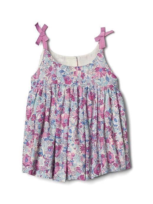 Gap Floral Bow Top - Purple Multi Floral