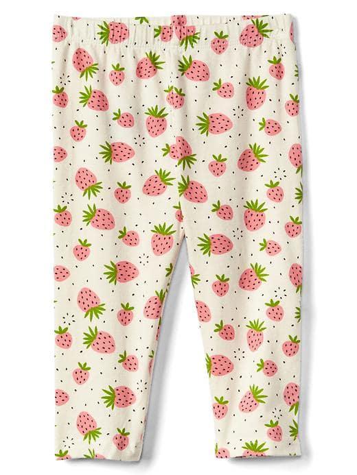 Gap Print Stretch Jersey Leggings - Strawberry