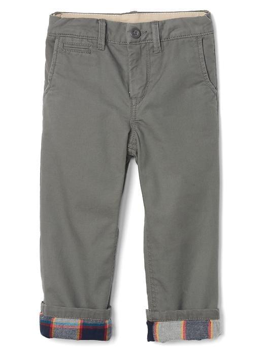 Gap Flannel Lined Chinos - Shark Fin Cat