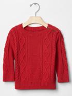 Gap Cable Knit Sweater - Modern Red