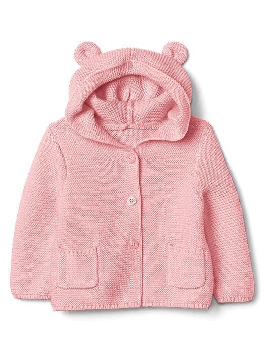 Gap Bear Garter Hoodie - Coral Frost