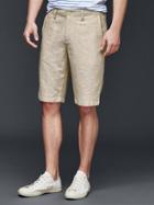 Gap Men Linen Cotton Everyday Shorts 12 - Acorn