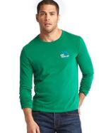 Gap Men Mont Tremblant Long Sleeve Crew Tee - Holiday Green