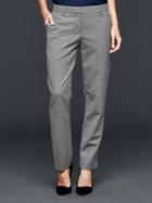 Gap Women Heathered True Straight Pants - Heather Grey