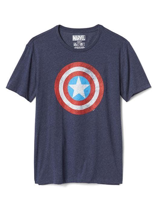 Gap Men Graphic Short Sleeve Tee - Captain America Shield