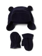 Gap Pro Fleece Bear Hat And Mittens - Dark Night