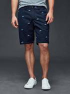 Gap Men Embroidered Everyday Shorts 10 - Wave Blue