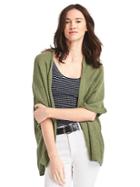 Gap Women Relaxed Half Sleeve Cardigan - Walden Green