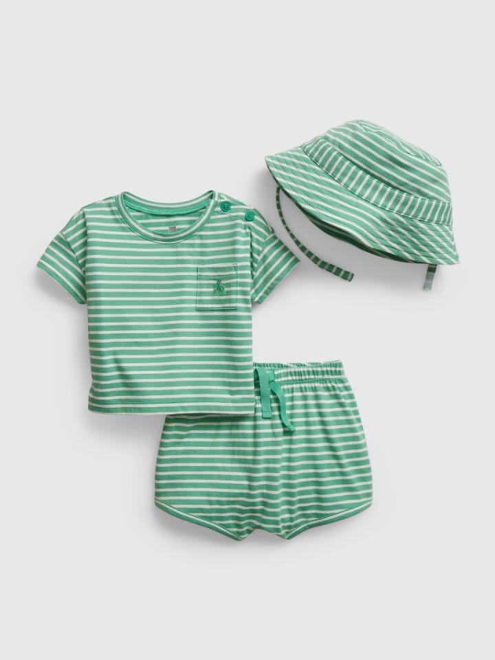Baby 3-piece Stripe Outfit Set