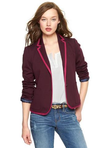Gap Ponte Academy Blazer - Vamp Red