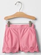 Gap Eyelet Pull On Shorts - Neon Impulsive Pink