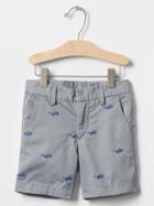 Gap Sunglasses Flat Front Shorts - Storm Cloud