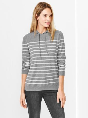 Gap Stripe Hoodie - Gray Stripe