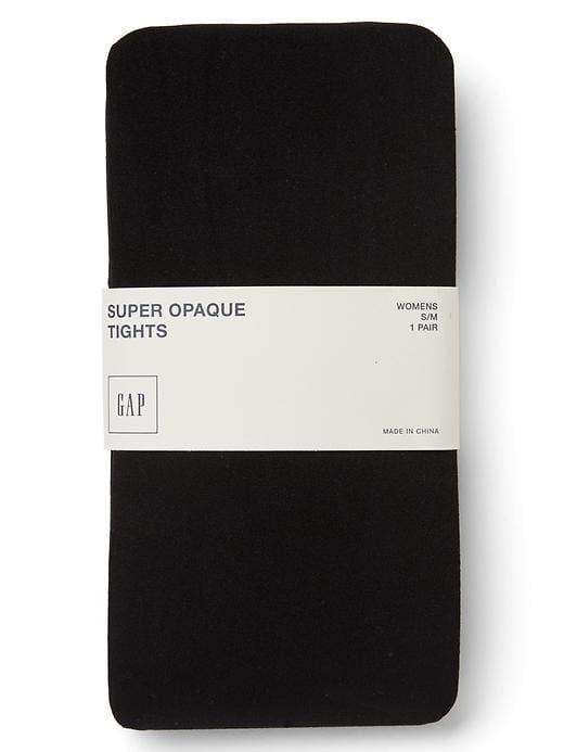 Gap Women Super Opaque Tights - True Black