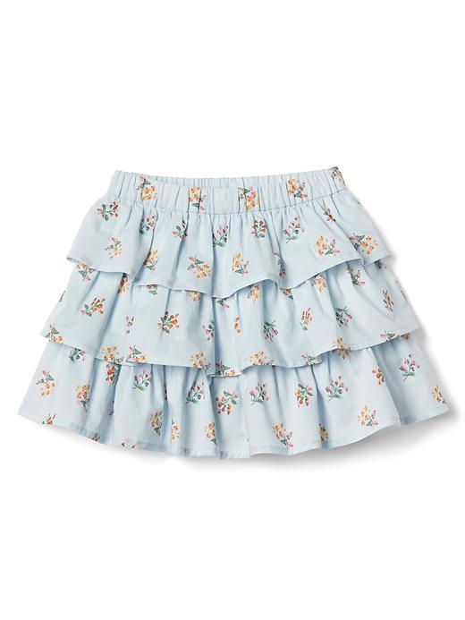 Gap Floral Ruffle Skirt - Blue Floral