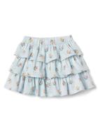 Gap Floral Ruffle Skirt - Blue Floral