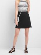 Gap Softspun Crossover Skirt - True Black