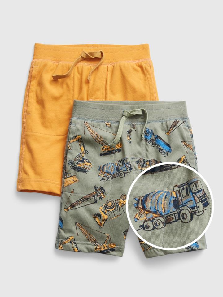 Toddler 100% Organic Cotton Mix And Match Shorts