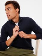 Merino Half-zip Mock Neck Sweater