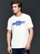 Gap Men Motor City Chevy Graphic T Shirt - New Off White