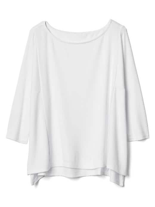Gap Women Softspun Boatneck Batwing Top - White