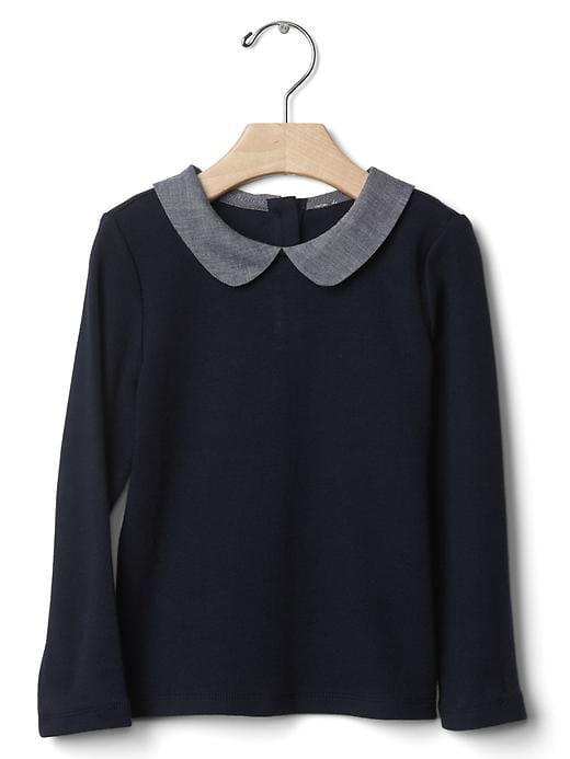 Gap Long Sleeve Collared Tee - Blue Galaxy