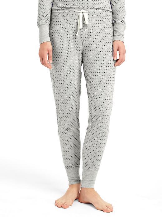 Gap Women Pure Body Print Joggers - Mini Dot Grey
